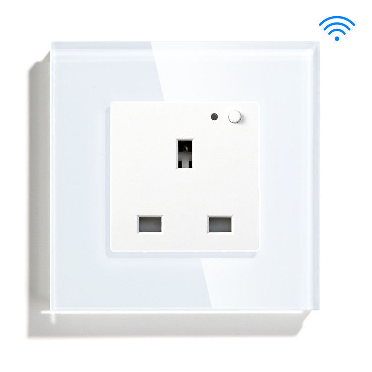 Tuya 2021 13A-van de de Contactdoosstop van Afzet Universele Slimme Wifi het Glascomité Muurcontactdoos het UK
